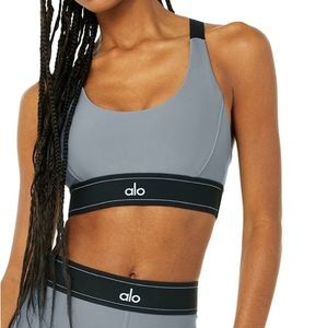 Airlift Suit Up Bra in Steel Blue by Alo Yoga